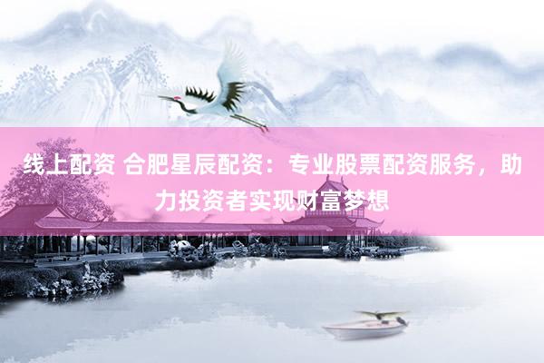 线上配资 合肥星辰配资：专业股票配资服务，助力投资者实现财富梦想