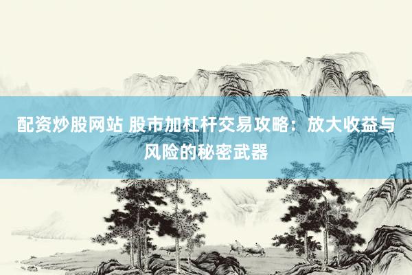 配资炒股网站 股市加杠杆交易攻略：放大收益与风险的秘密武器