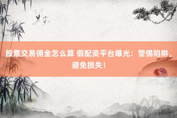 股票交易佣金怎么算 假配资平台曝光：警惕陷阱，避免损失！