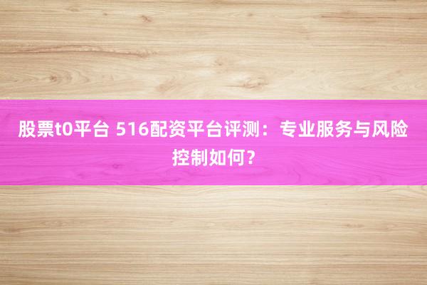 股票t0平台 516配资平台评测：专业服务与风险控制如何？